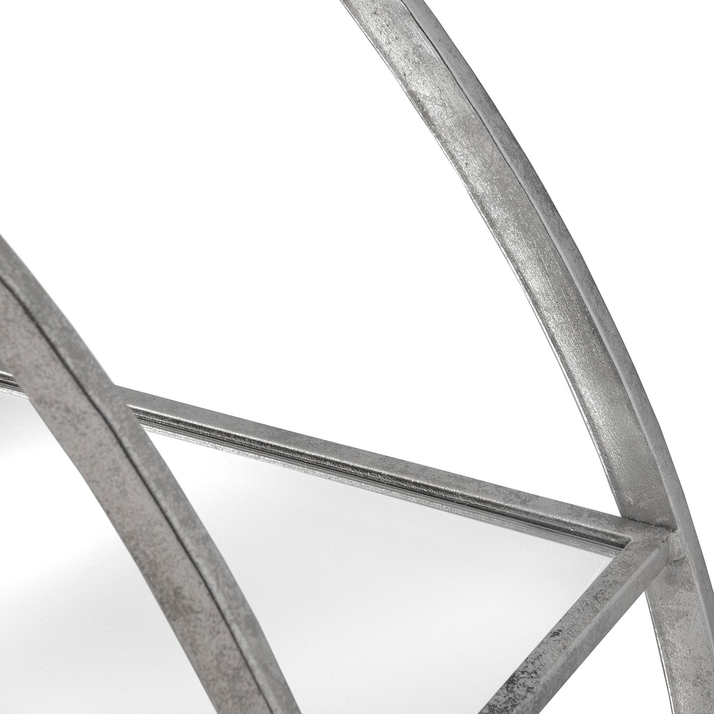 Large Circular Silver Wall Hanging Multi Shelf 18772 - Havenheim Furniture