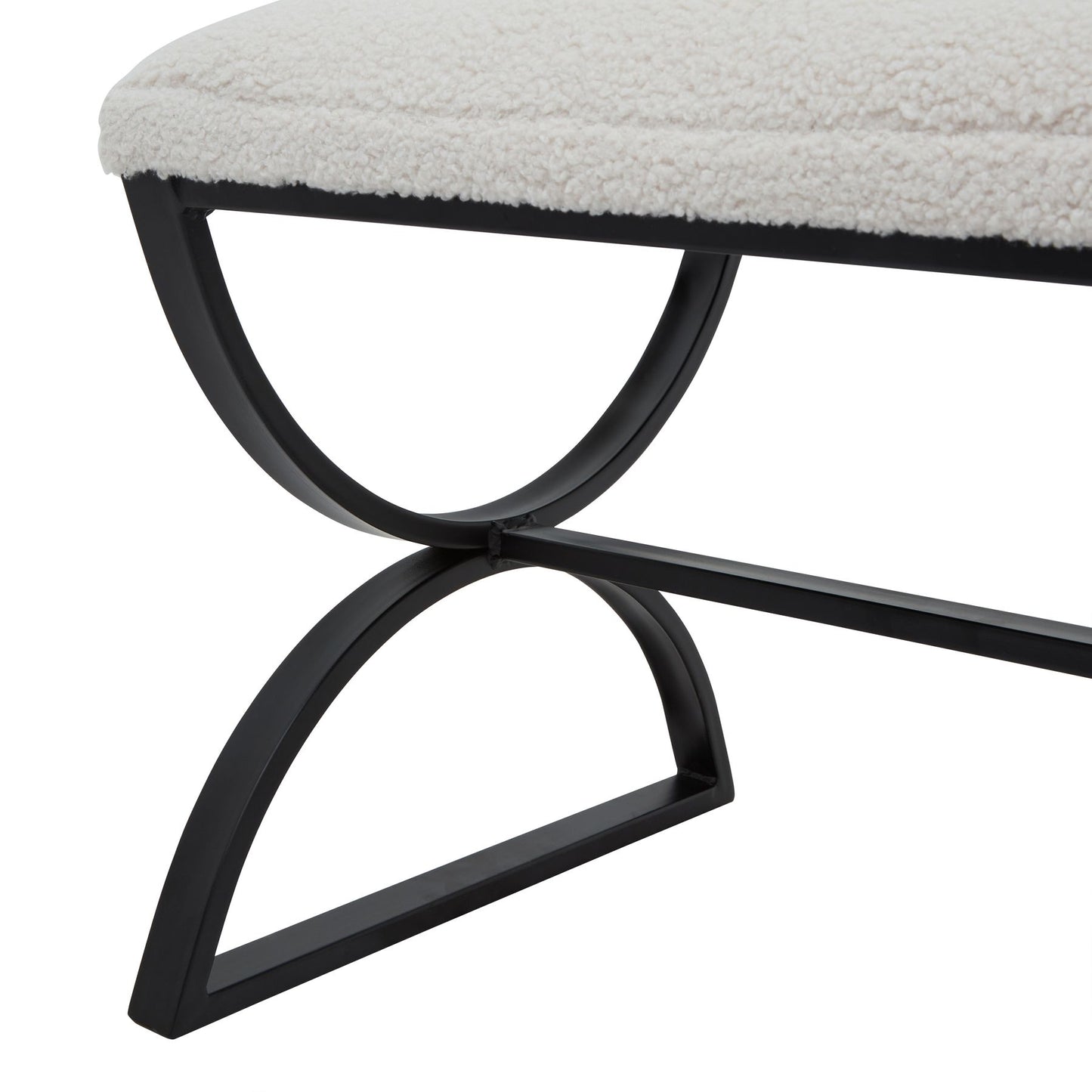Boucle Ribbed Foot Stool 23085 - Havenheim Furniture