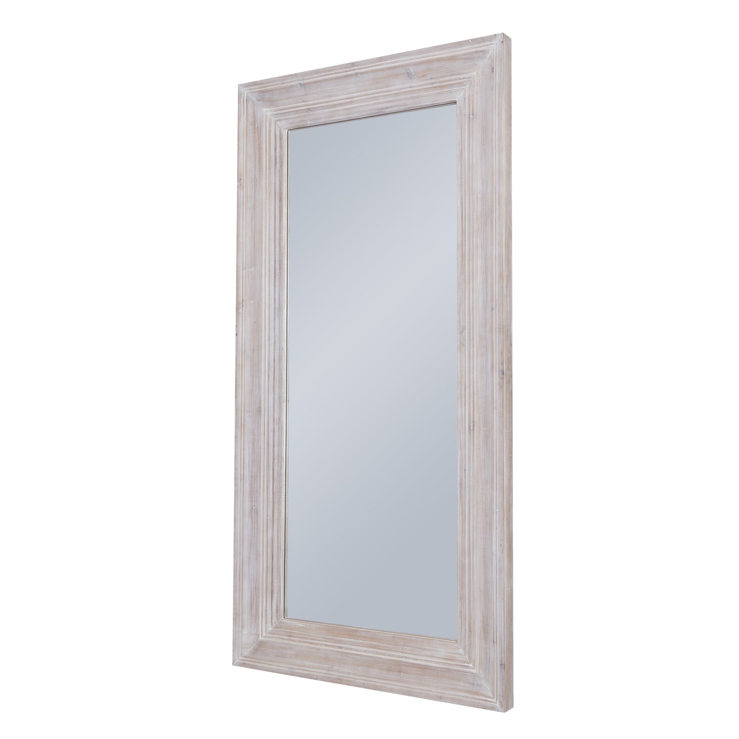 Harewood White Washed Large Mirror 23902 - Havenheim Furniture