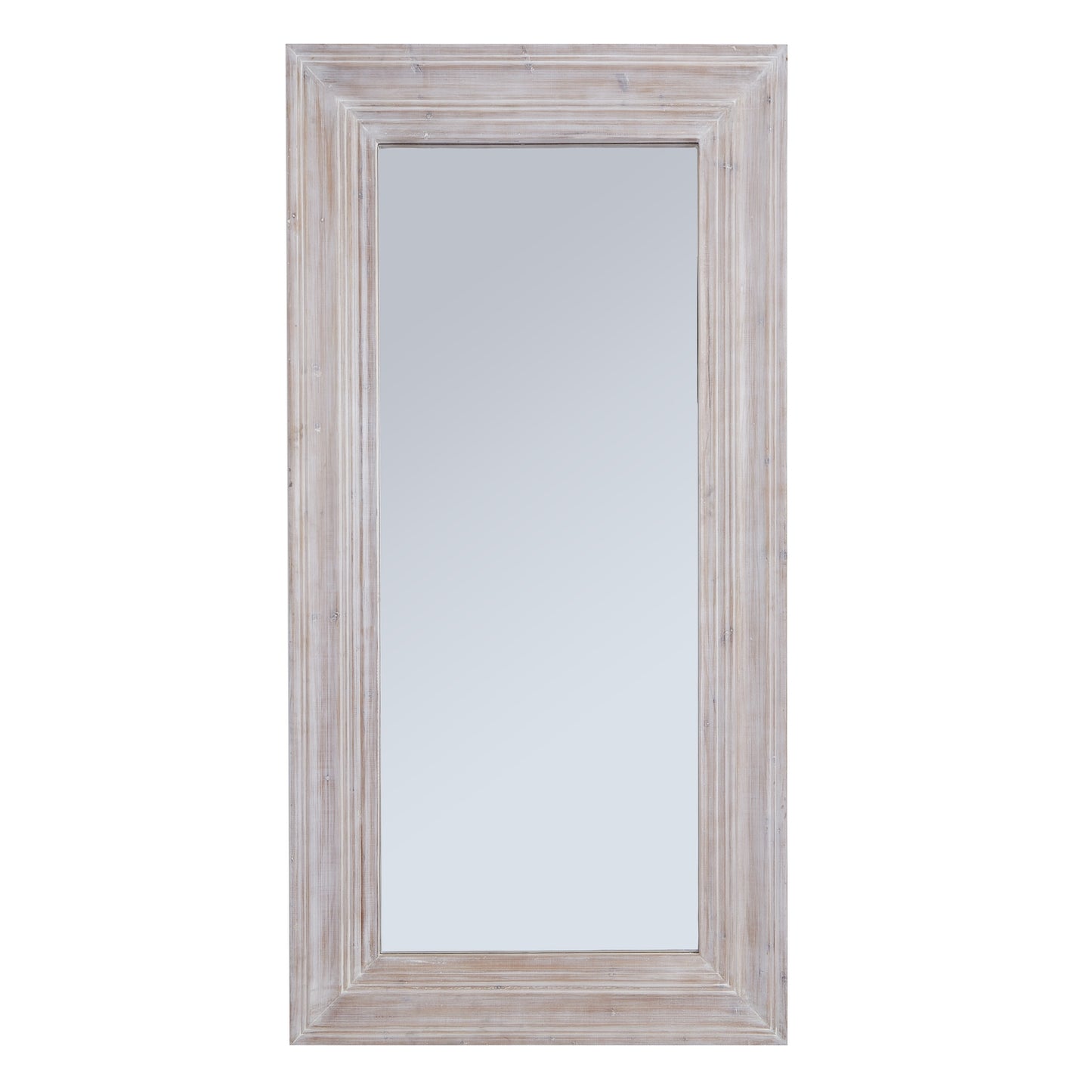 Harewood White Washed Large Mirror 23902 - Havenheim Furniture