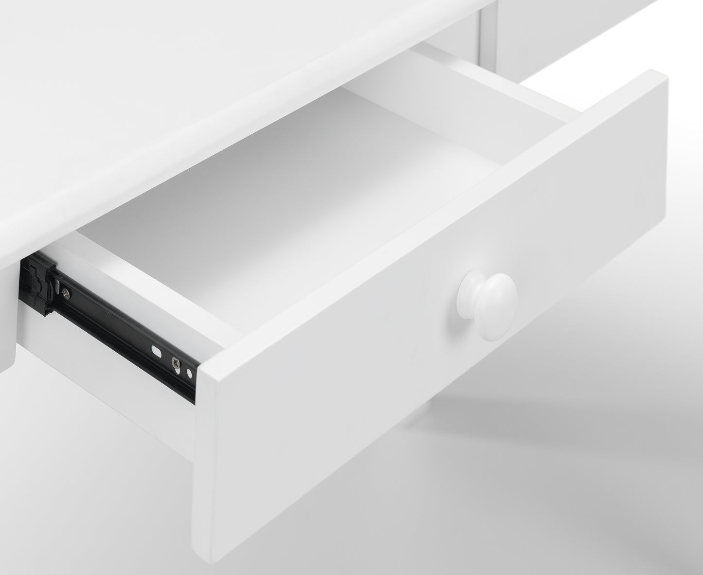Carrington White Desk CAR201 - Havenheim Furniture