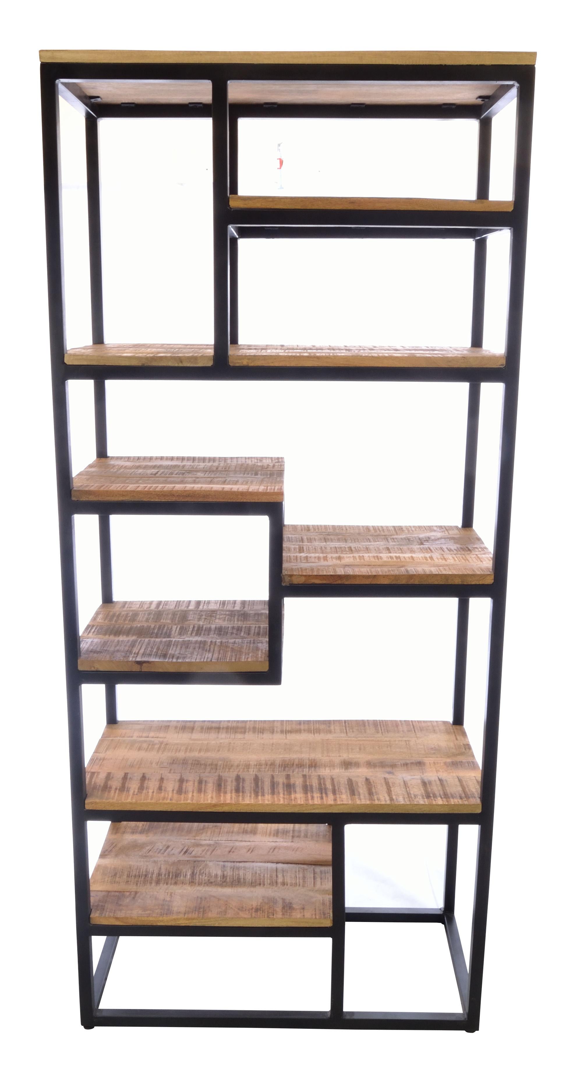 Old Empire Mango Wood Open Bookcase OLD06