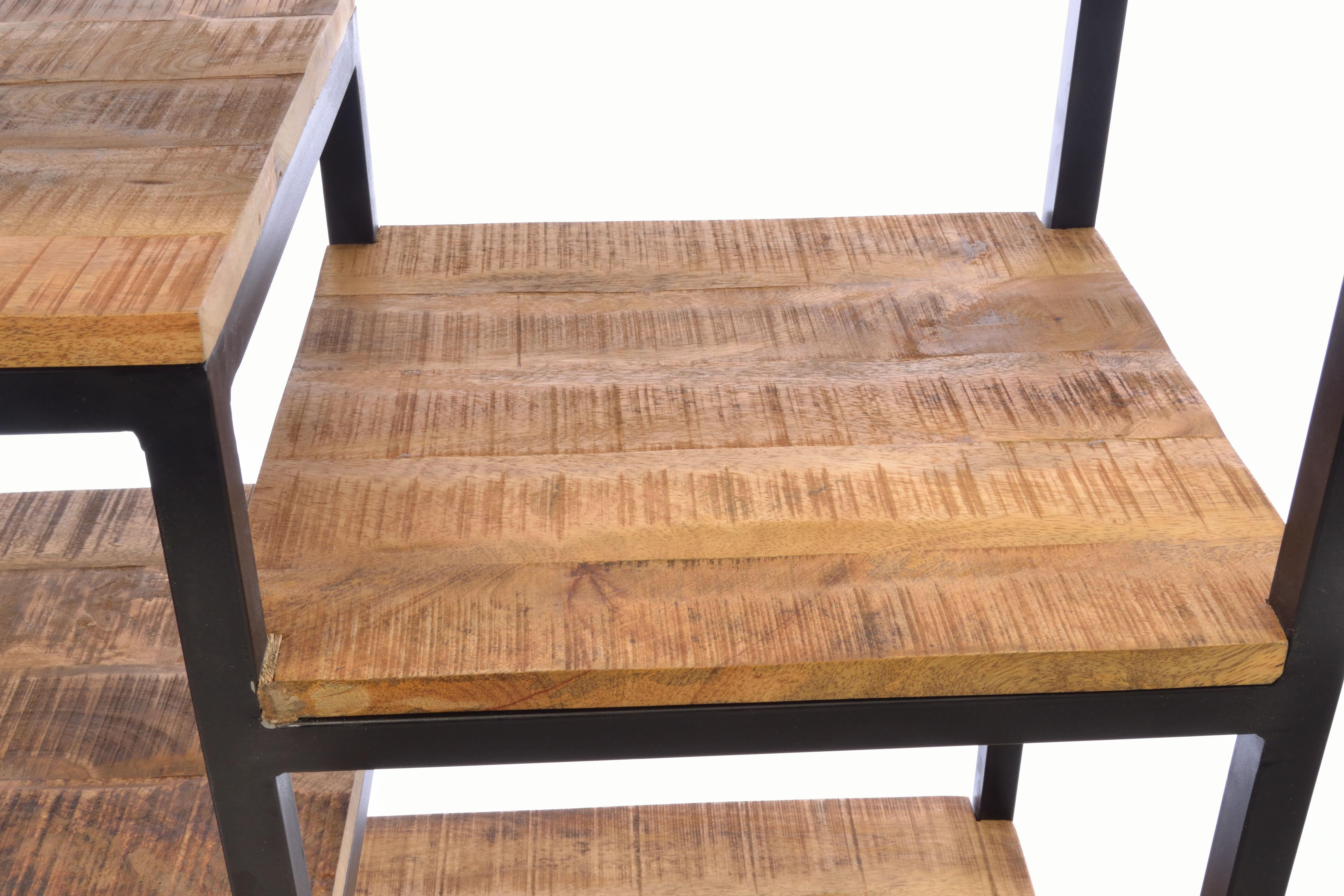 Old Empire Mango Wood Open Bookcase OLD06