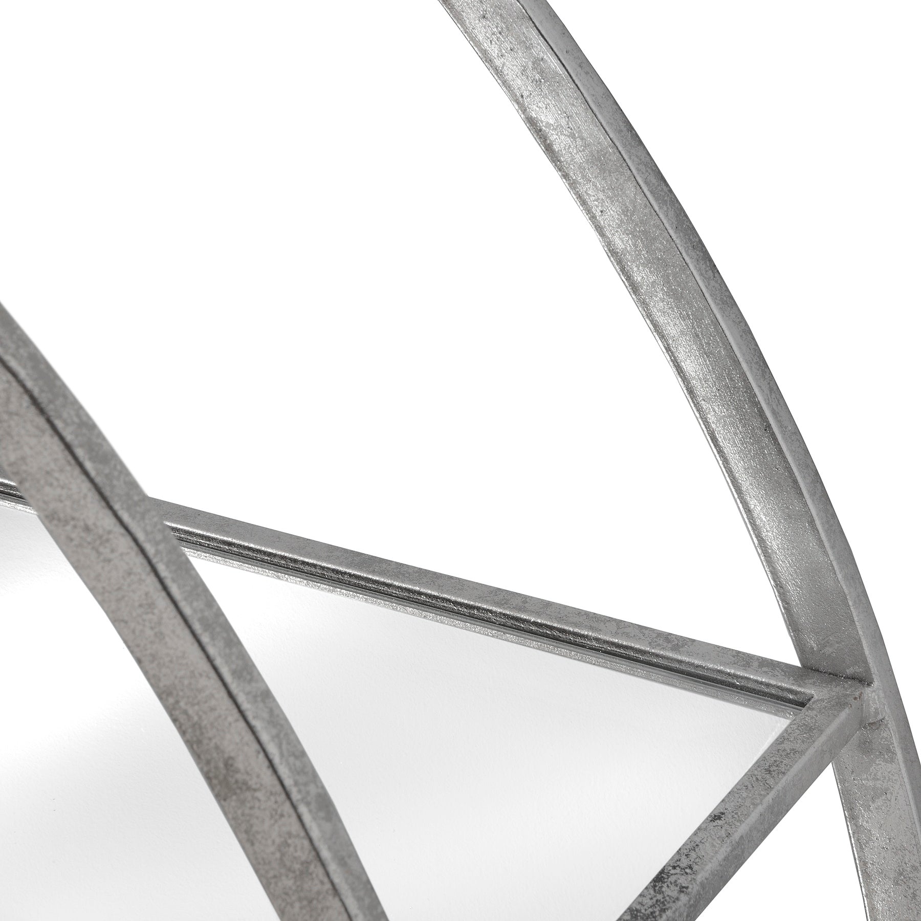 Large Circular Silver Wall Hanging Multi Shelf 18772 - Havenheim Furniture