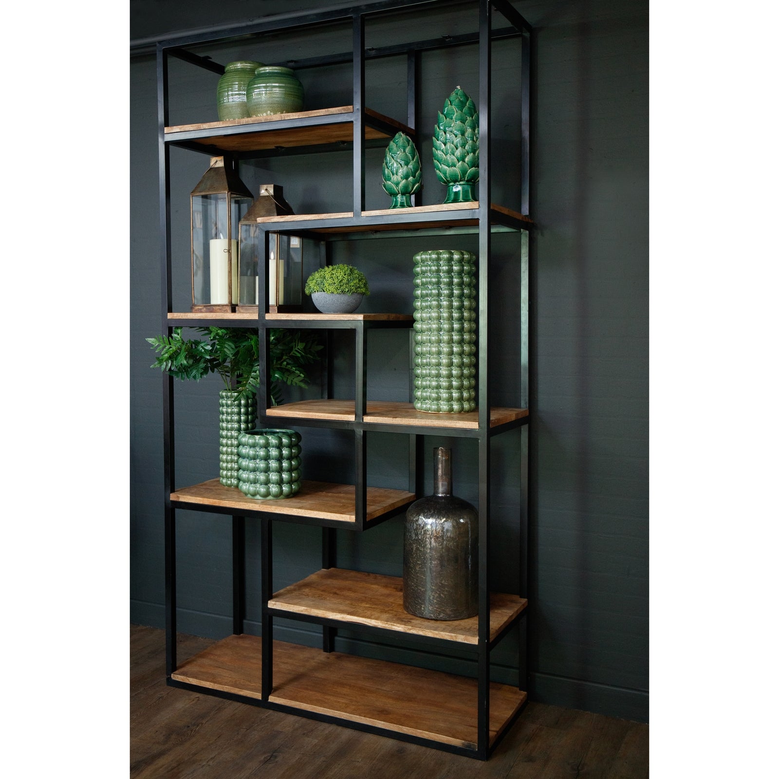Multi Shelf Industrial Shelf Unit 19987 - Havenheim Furniture
