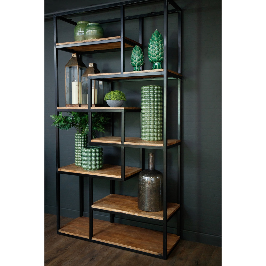 Multi Shelf Industrial Shelf Unit 19987 - Havenheim Furniture