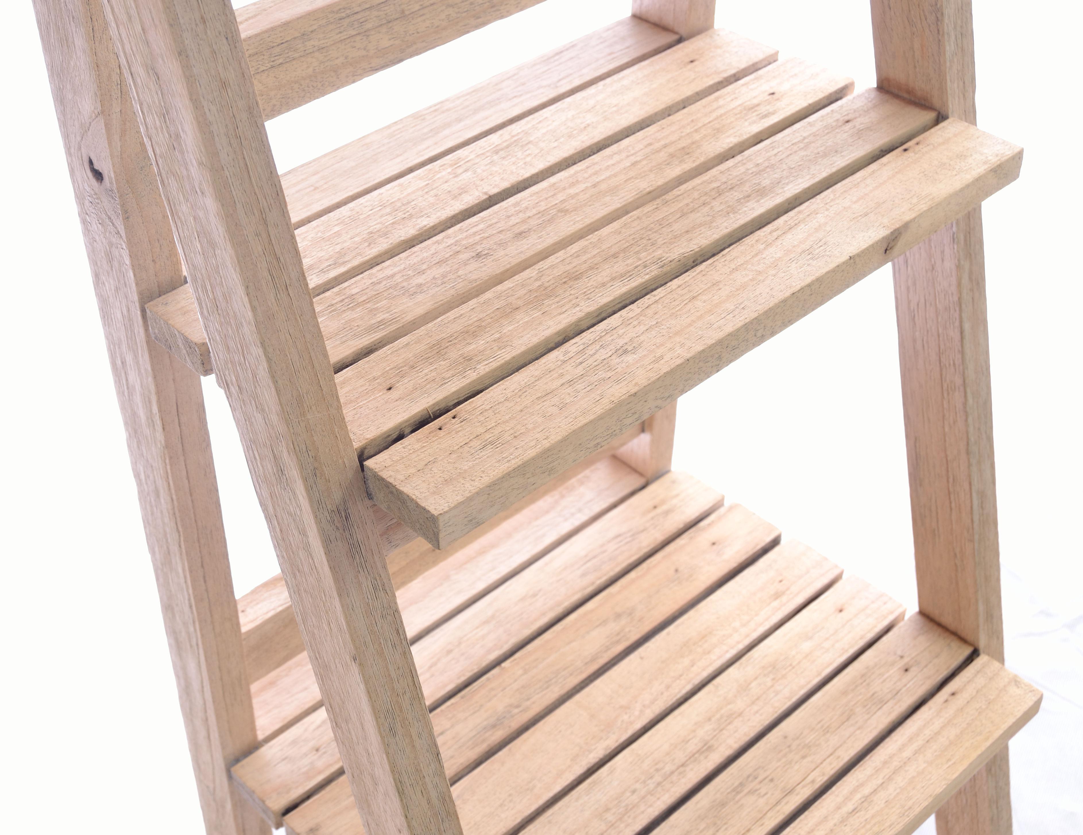 Vintage Ladder Shelf Unit Mahogany RST14