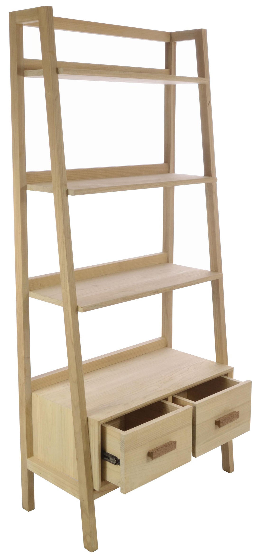 Shoreditch Bookcase with 2 Drawers - Sungkai Wood SH03
