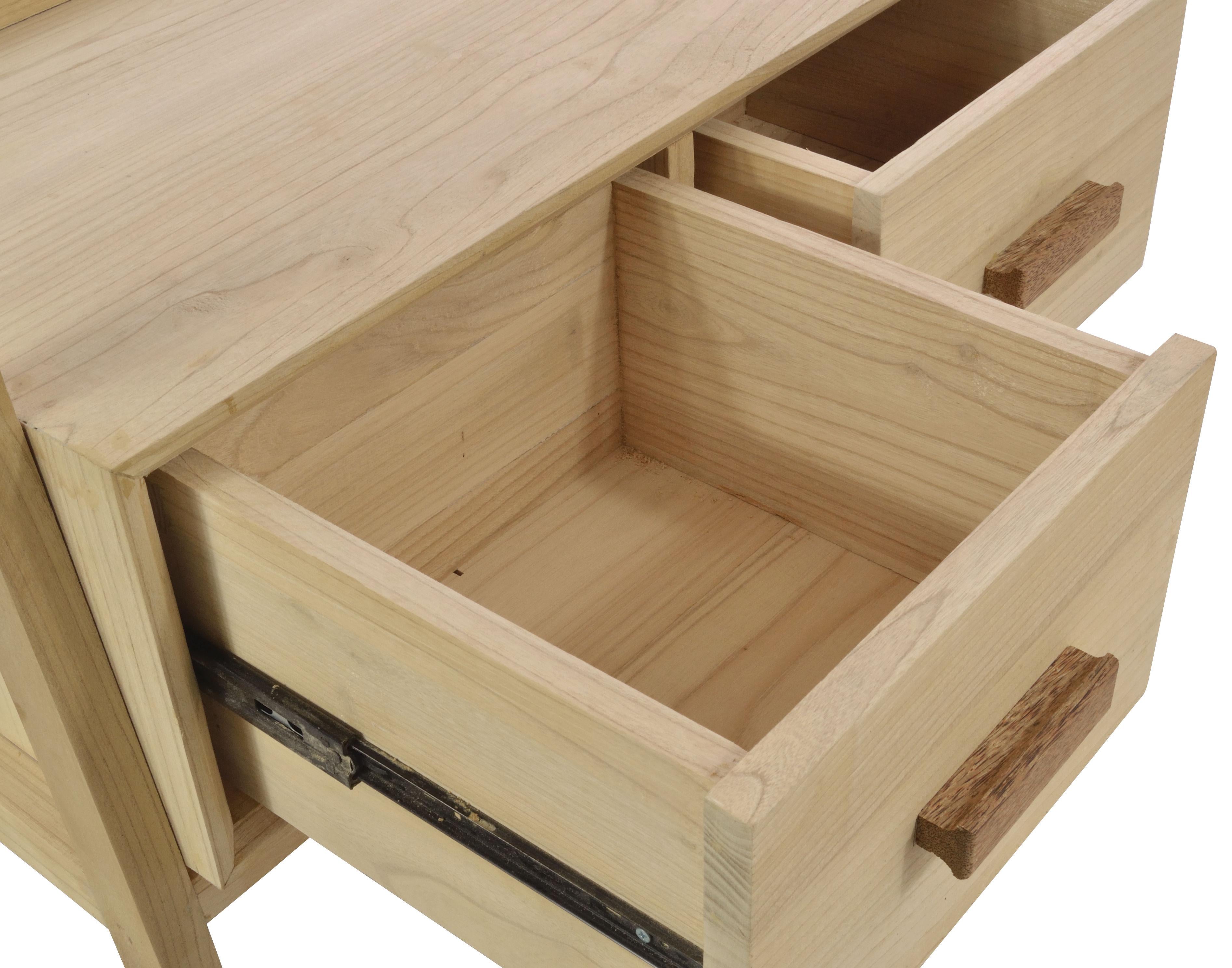 Shoreditch Bookcase with 2 Drawers - Sungkai Wood SH03