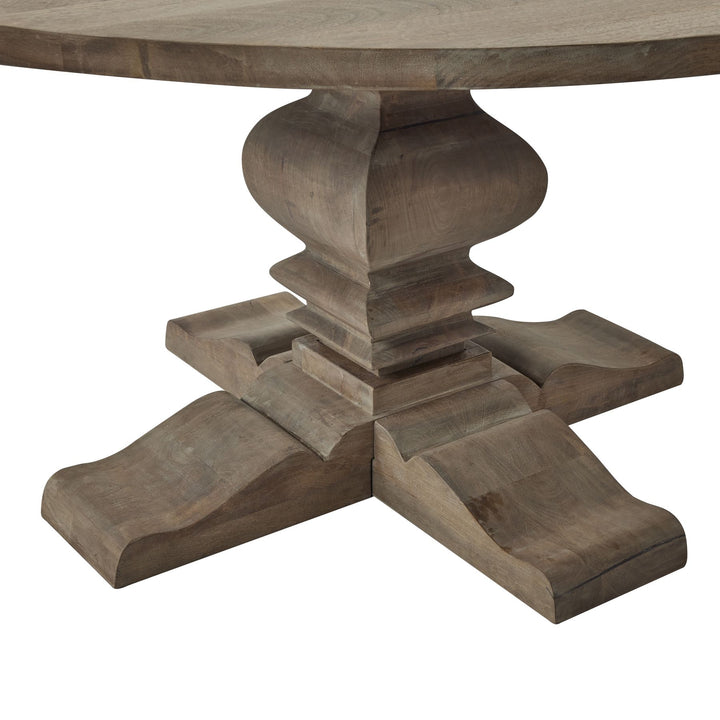 Copgrove Collection Round Pedestal Dining Table - Havenheim Furniture