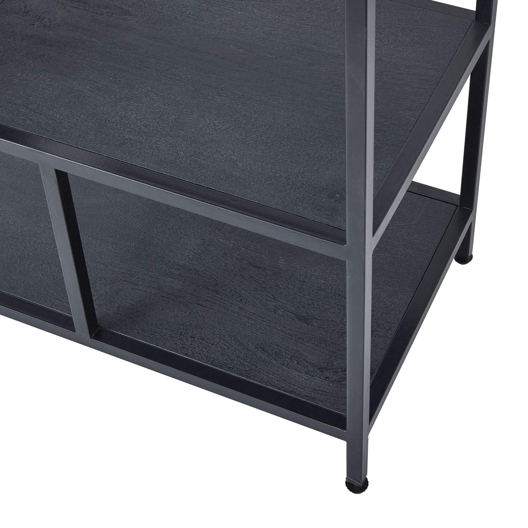 Large Black Multi Shelf Unit 22714 - Havenheim Furniture