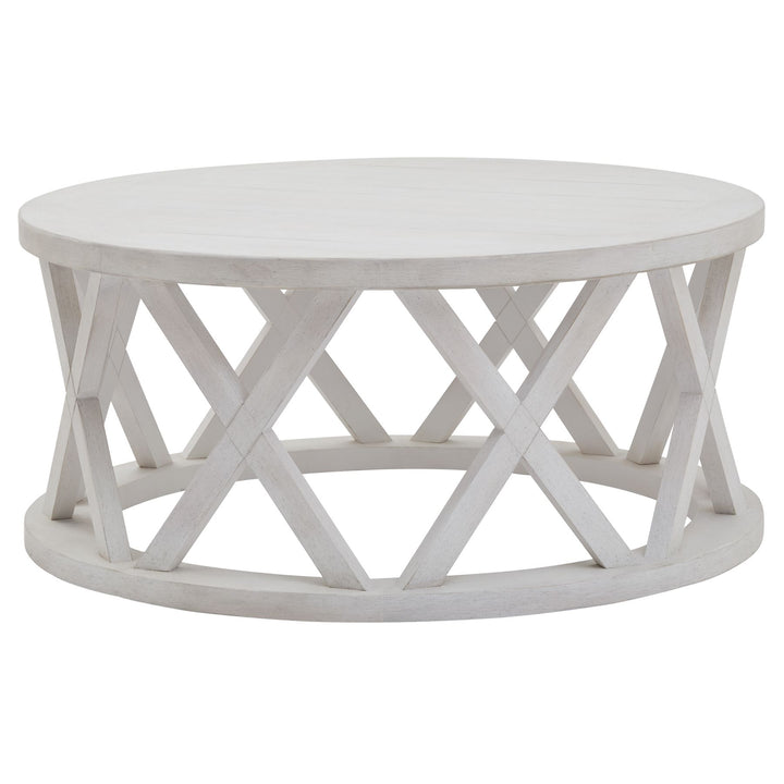 Stamford Plank Collection Round Coffee Table - Havenheim Furniture
