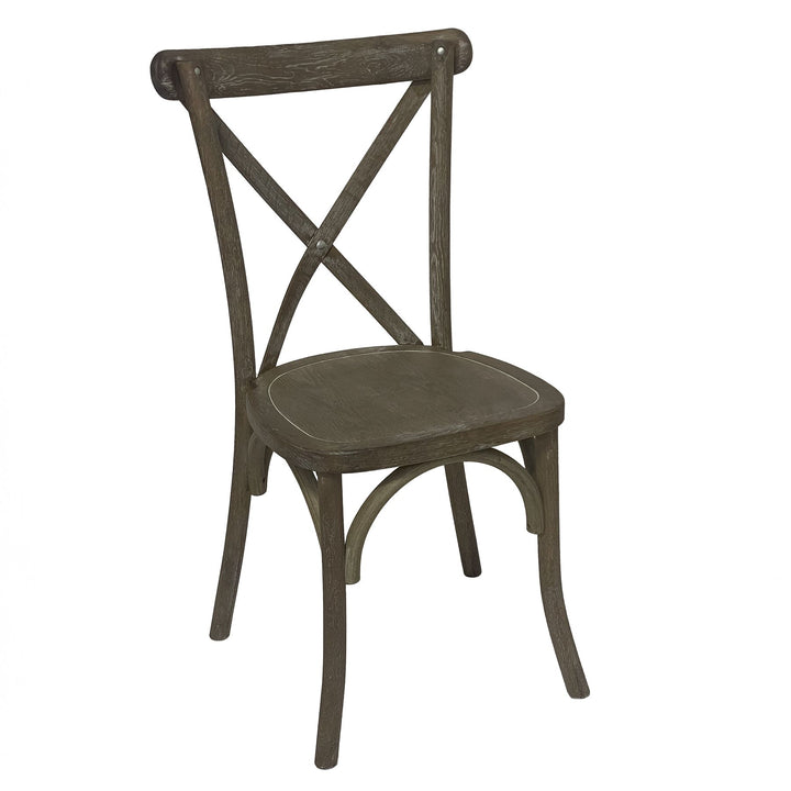 Light Oak Cross Back Dining Chair - Havenheim Furniture