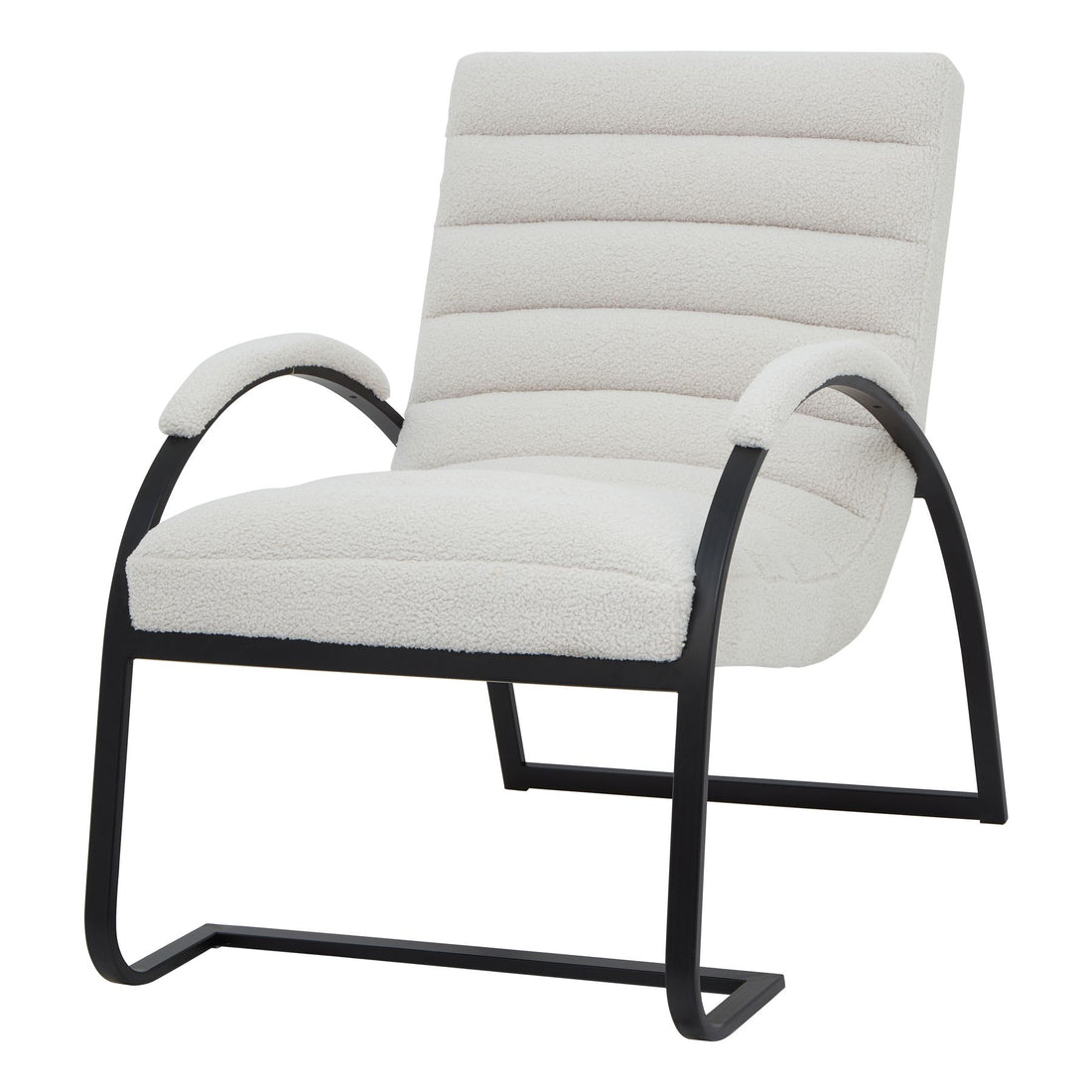 Boucle Ribbed Ark Chair 23084 - Havenheim Furniture