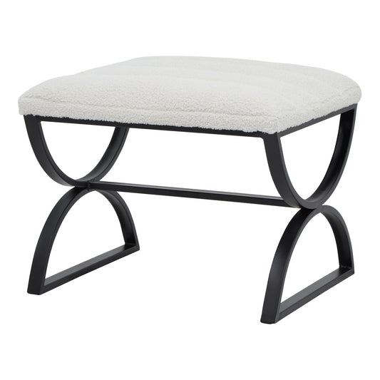 Boucle Ribbed Foot Stool 23085 - Havenheim Furniture