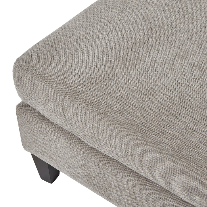 Vesper Taupe Ottoman Foot Stool 23743 - Havenheim Furniture
