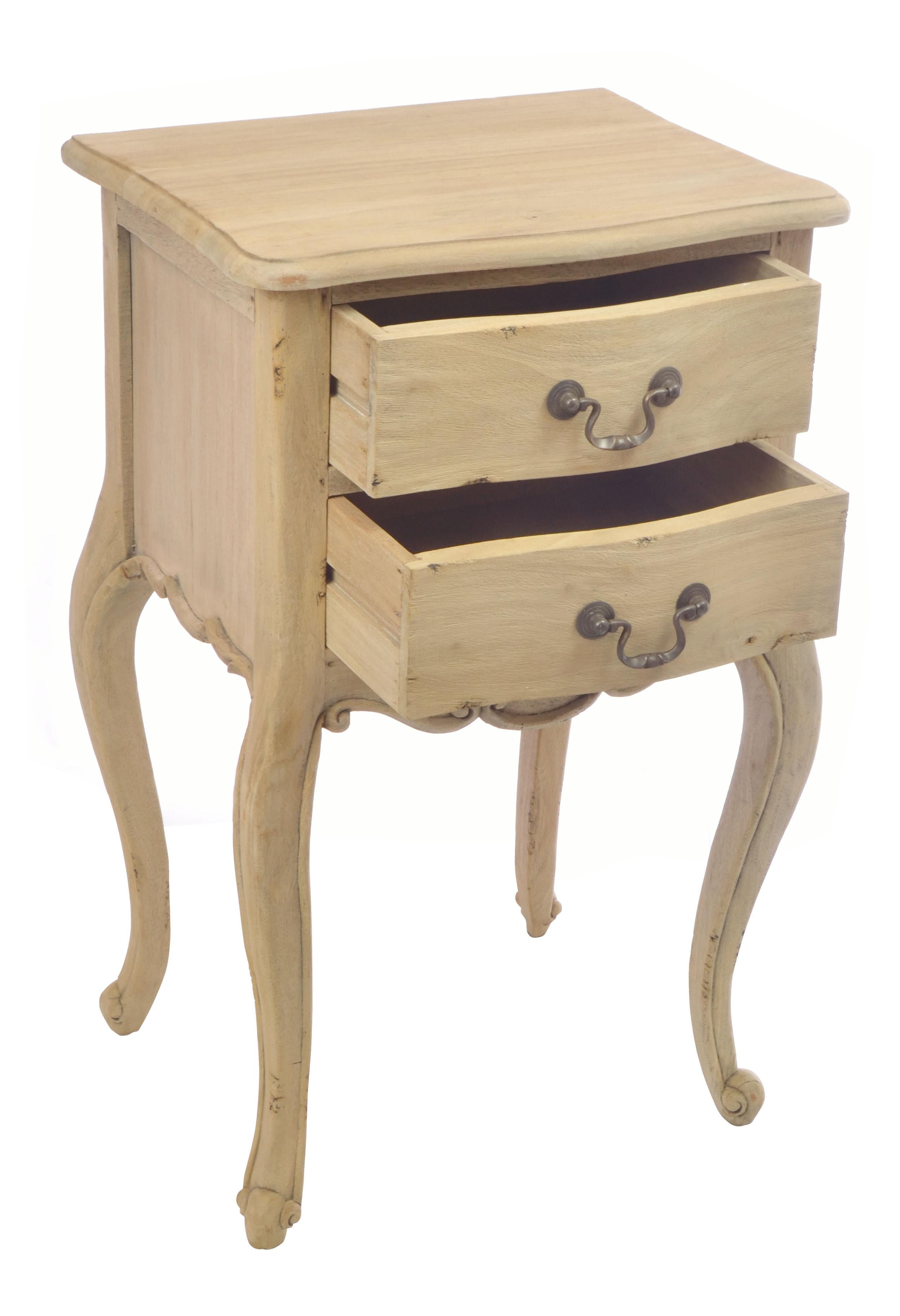 Vintage Side Table with 2 Drawers Mahogany VIN127