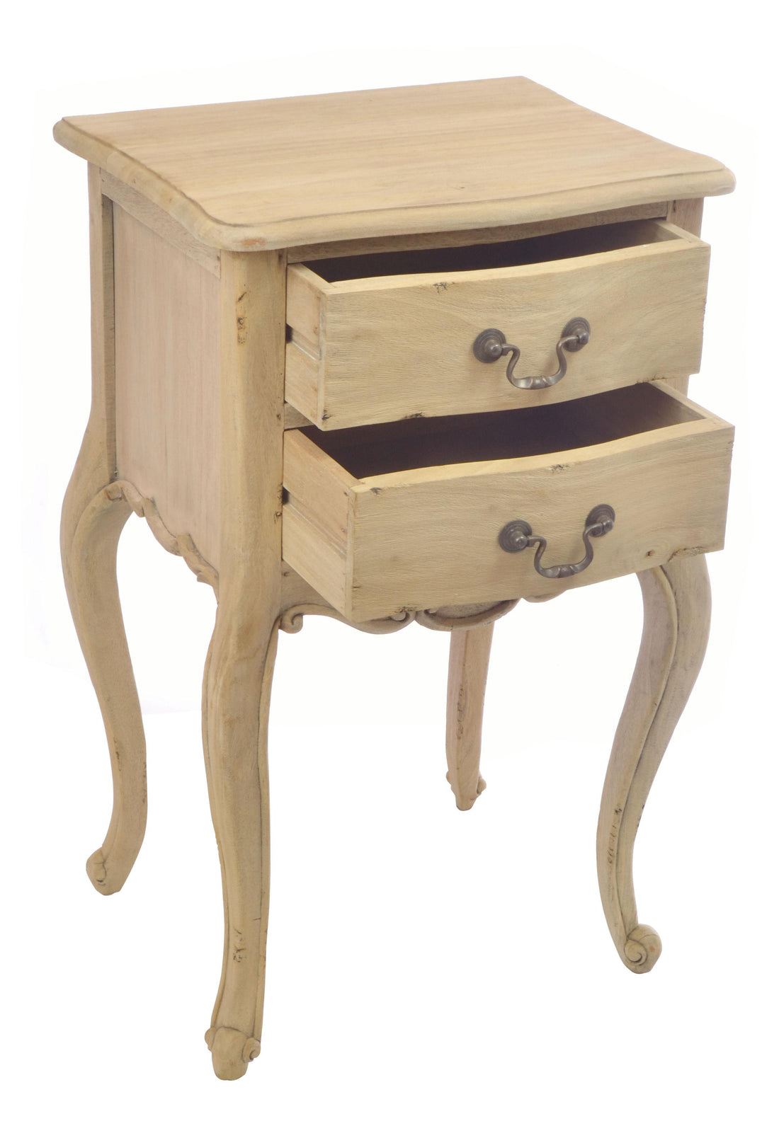 Vintage Side Table with 2 Drawers Mahogany VIN127