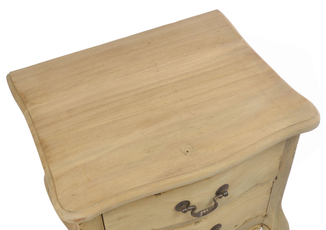 Vintage Side Table with 2 Drawers Mahogany VIN127