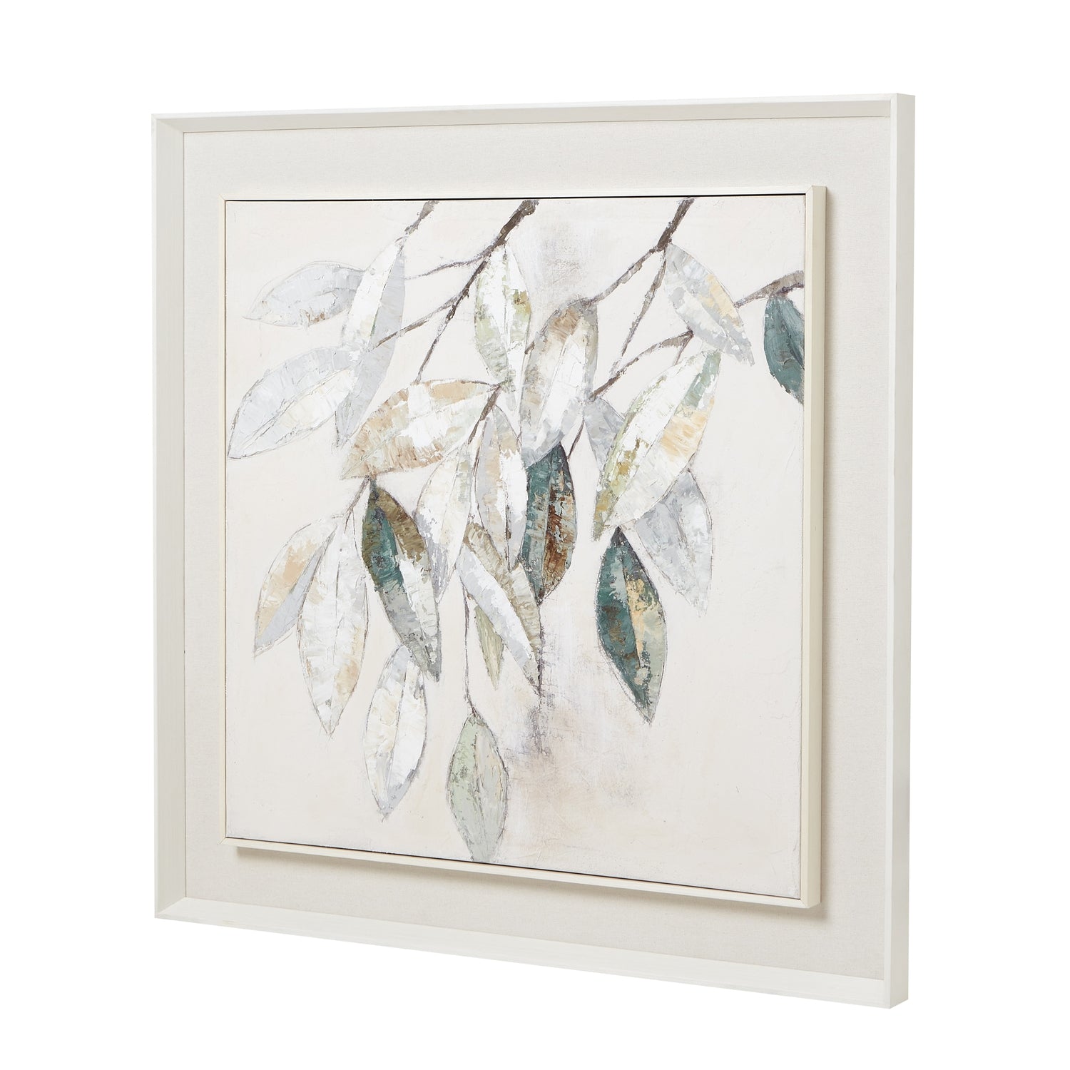 Dolce Mottle Leaf Framed Painting On Canvas 23794 - Havenheim Furniture