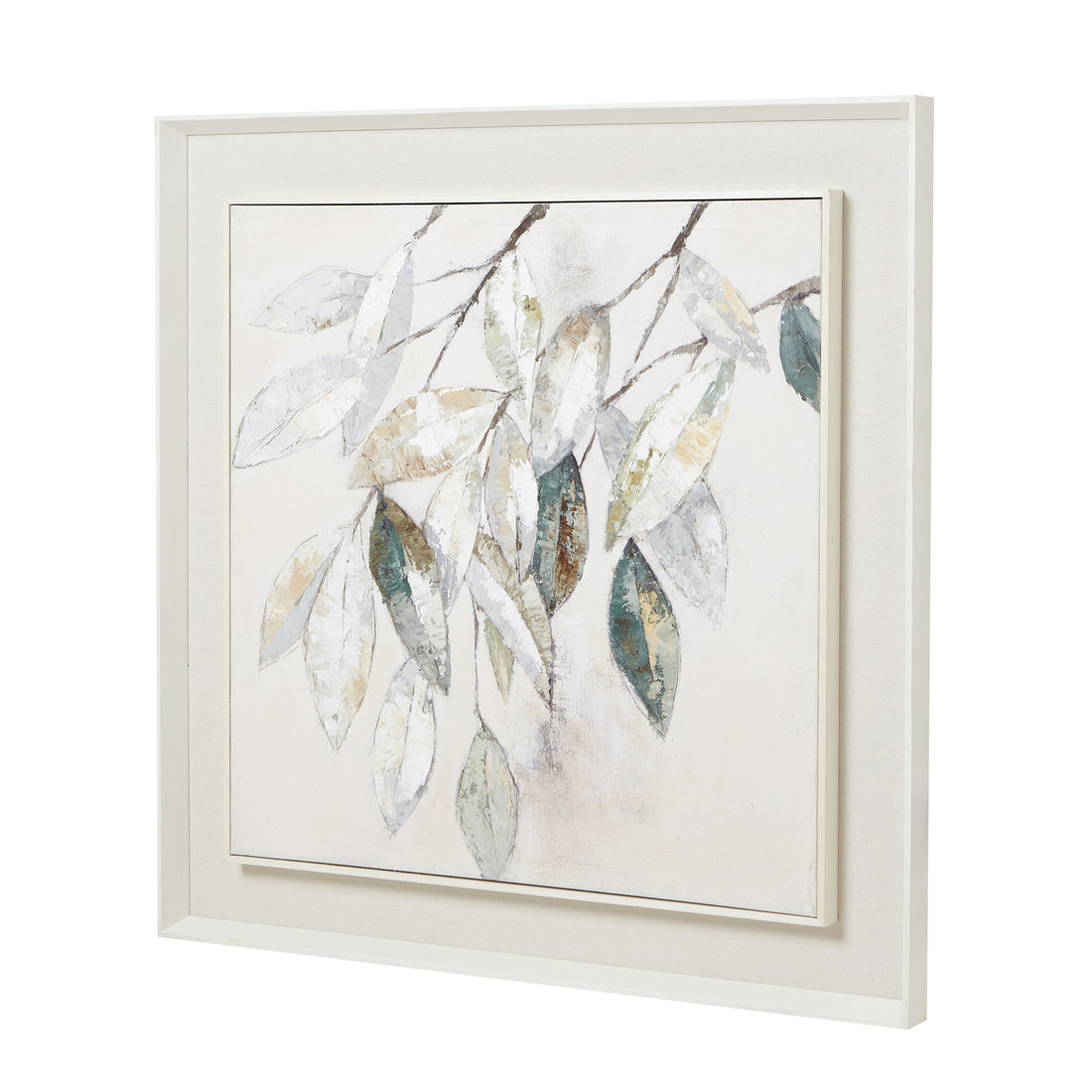 Dolce Mottle Leaf Framed Painting On Canvas 23794 - Havenheim Furniture