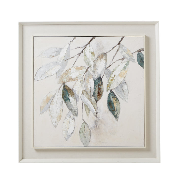 Dolce Mottle Leaf Framed Painting On Canvas 23794 - Havenheim Furniture