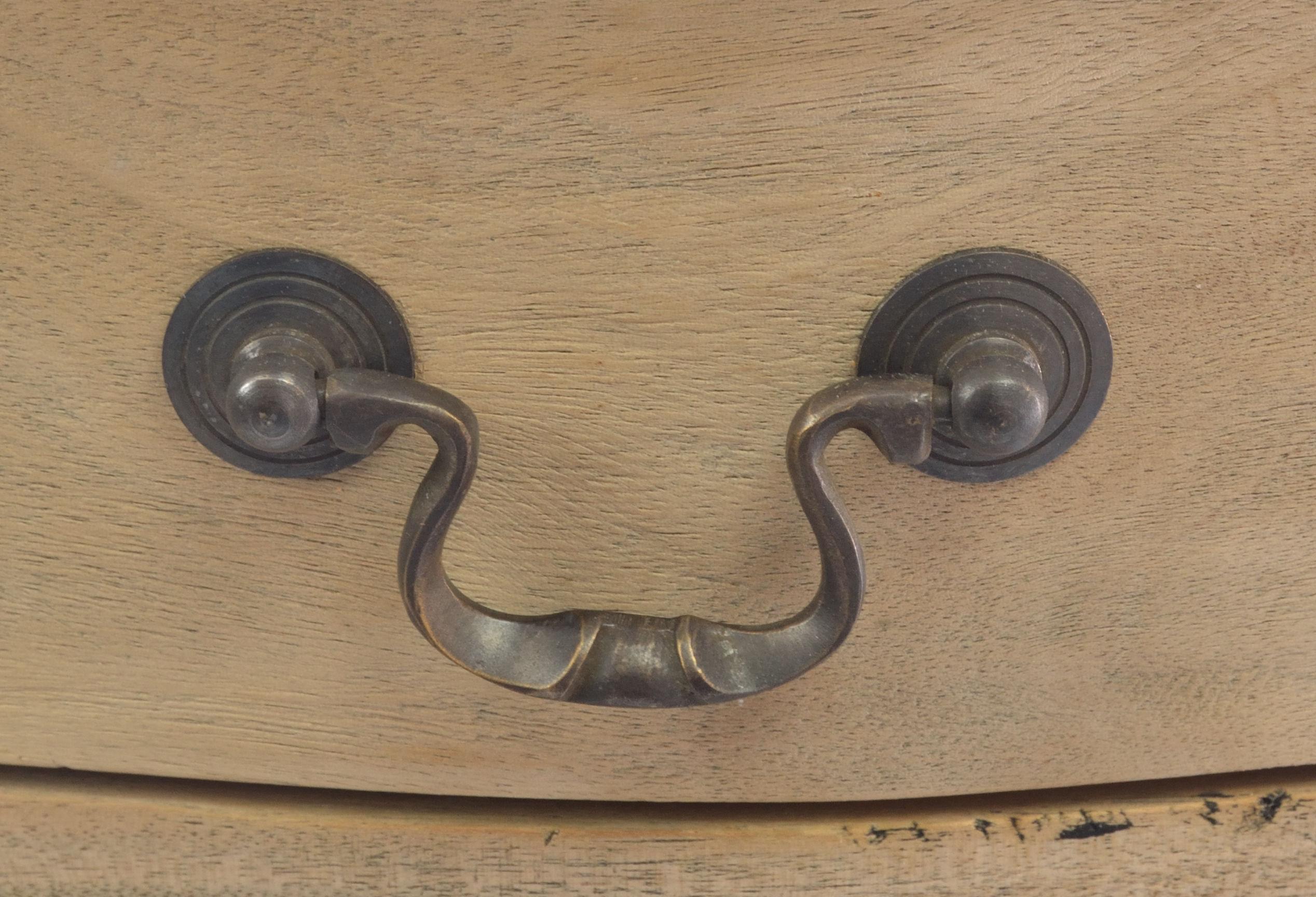 Vintage Side Table with 2 Drawers Mahogany VIN127