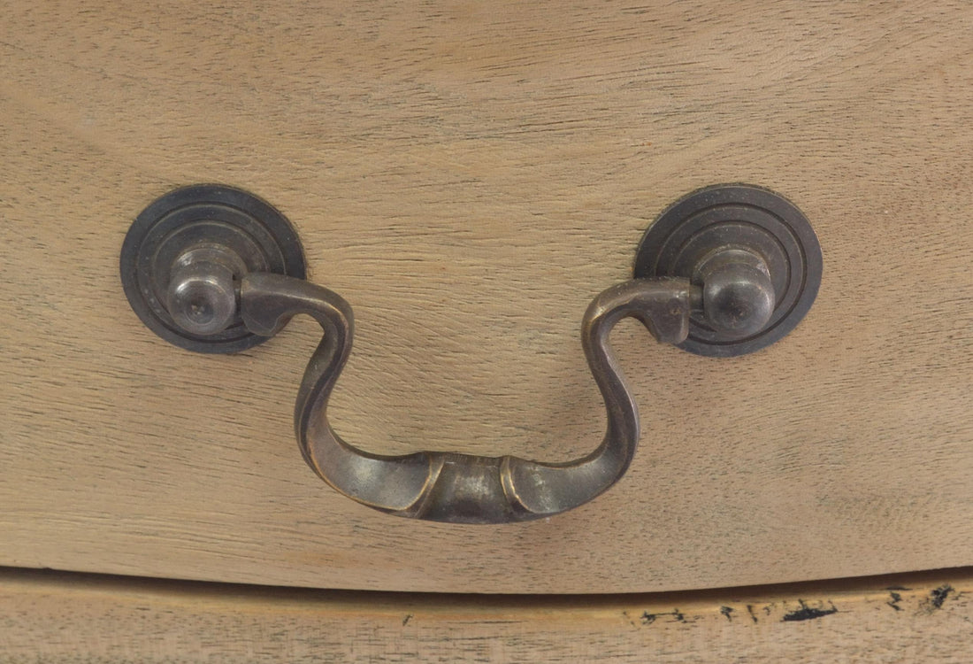 Vintage Side Table with 2 Drawers Mahogany VIN127