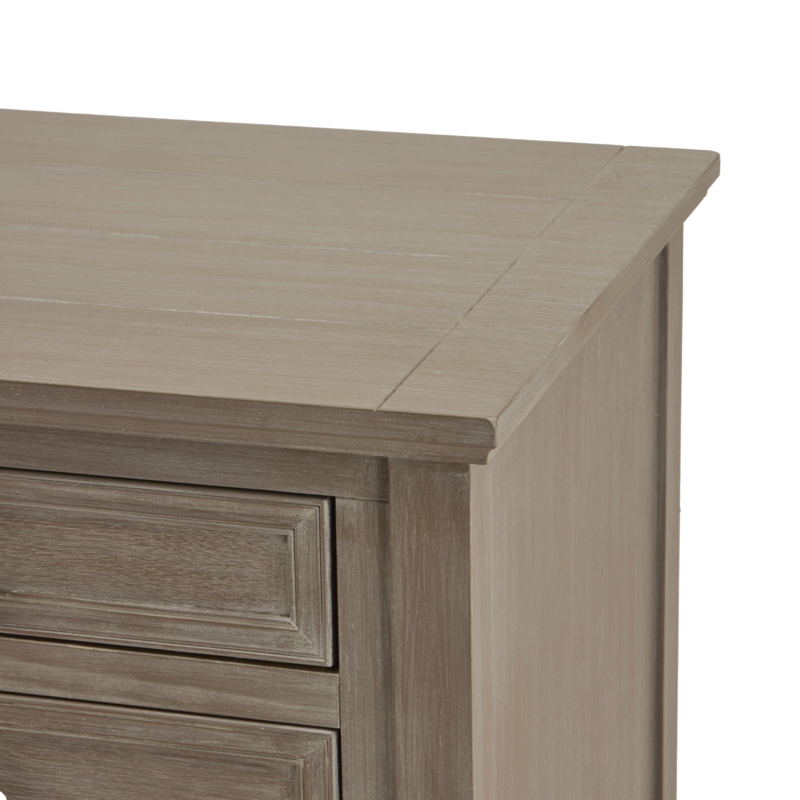 The Serene Collection Three Drawer Bedside Table 23895 - Havenheim Furniture