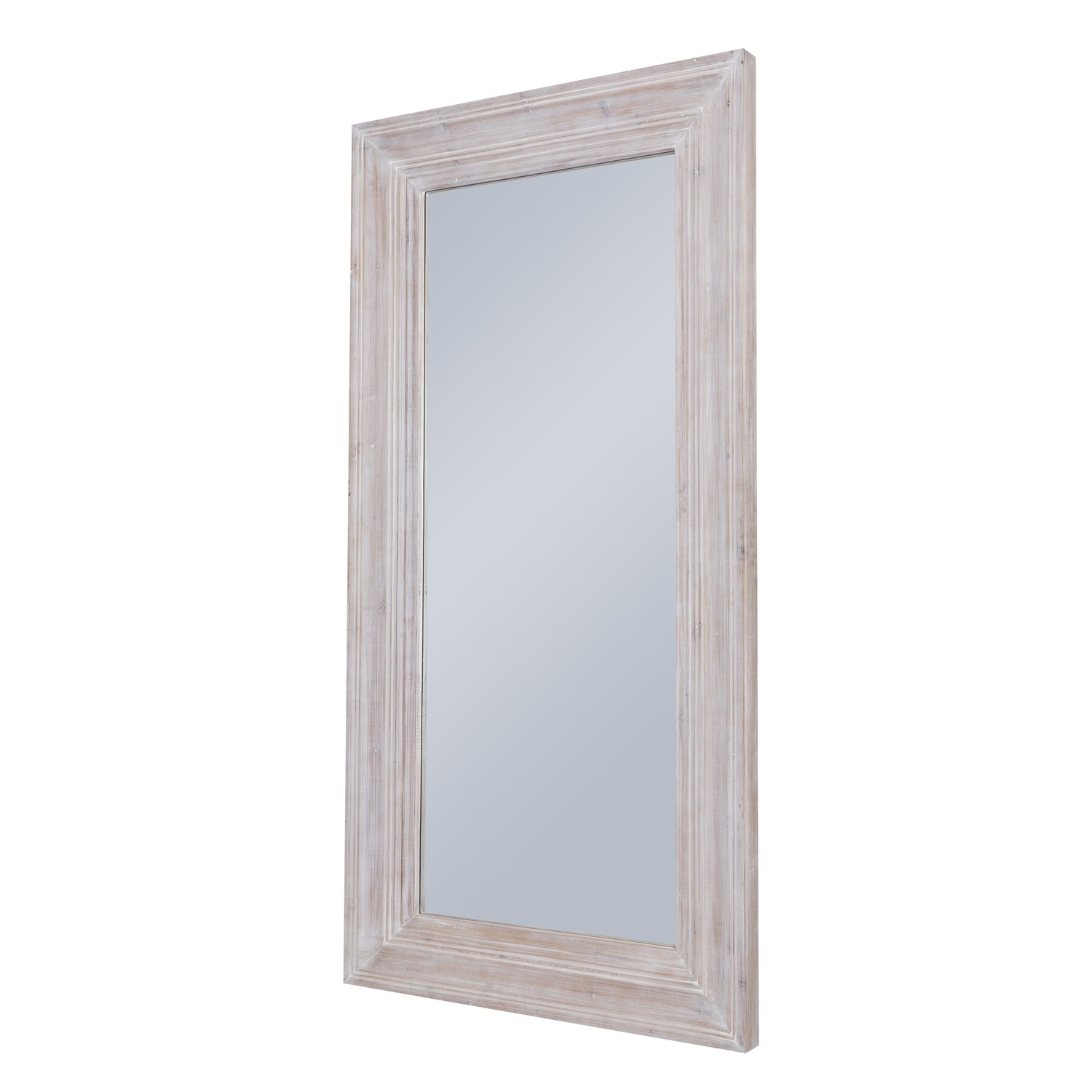Harewood White Washed  Large Mirror 23902 - Havenheim Furniture