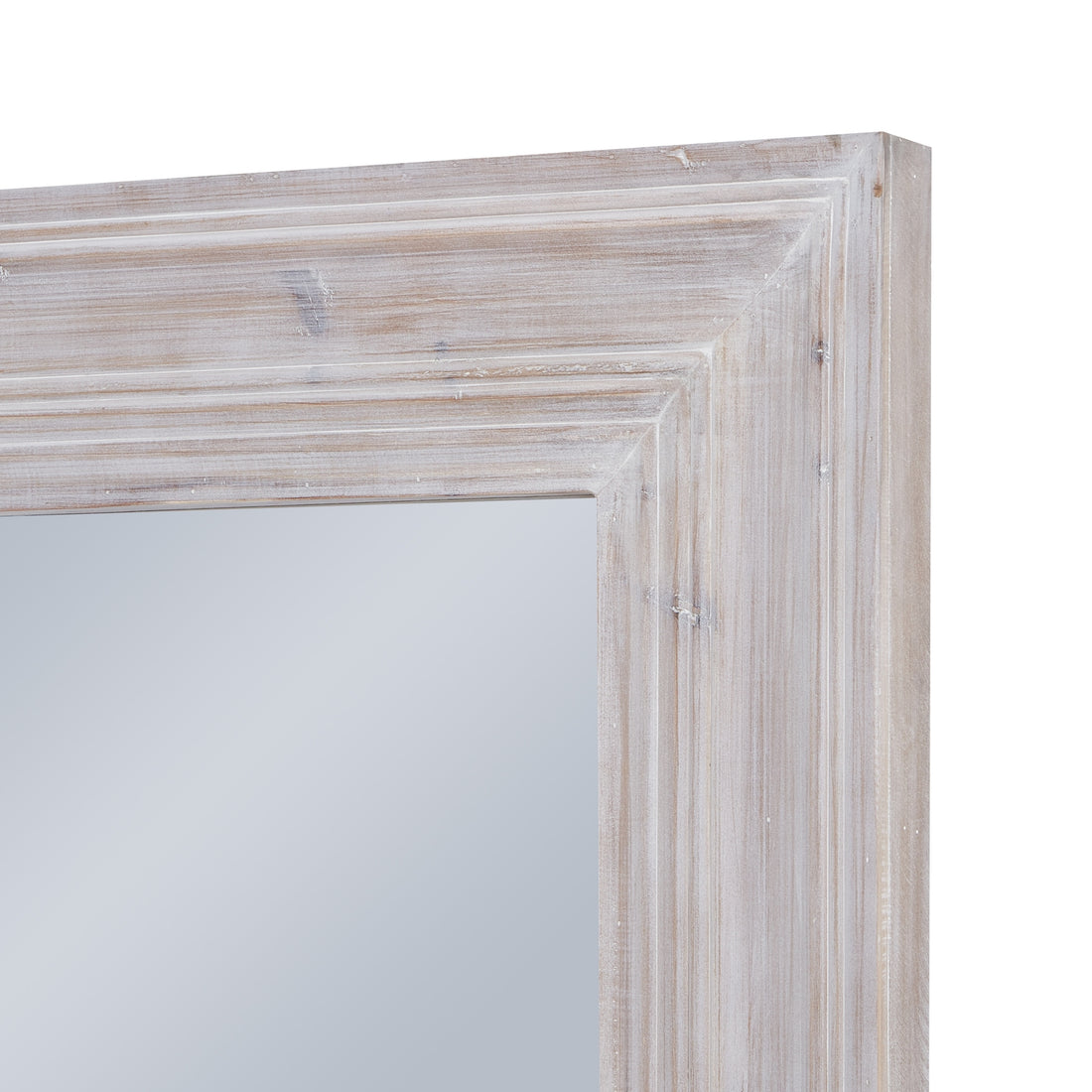 Harewood White Washed  Large Mirror 23902 - Havenheim Furniture