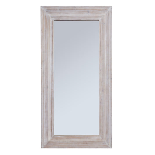 Harewood White Washed  Large Mirror 23902 - Havenheim Furniture