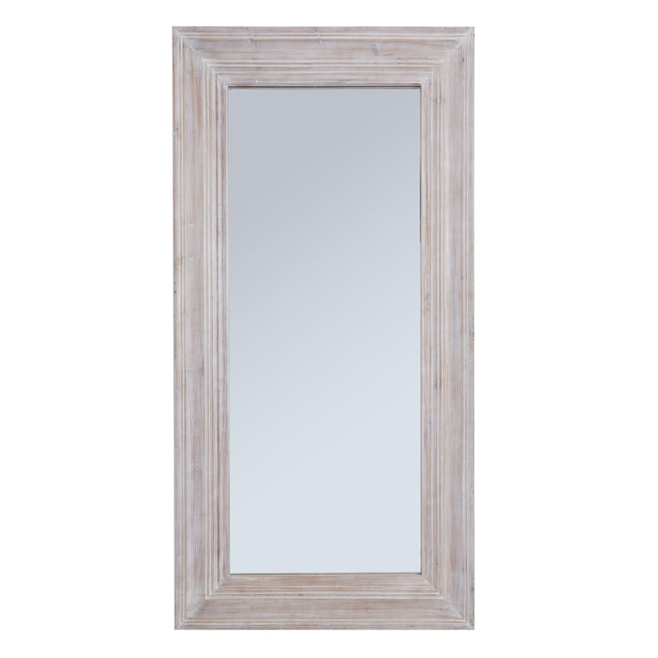 Harewood White Washed  Large Mirror 23902 - Havenheim Furniture