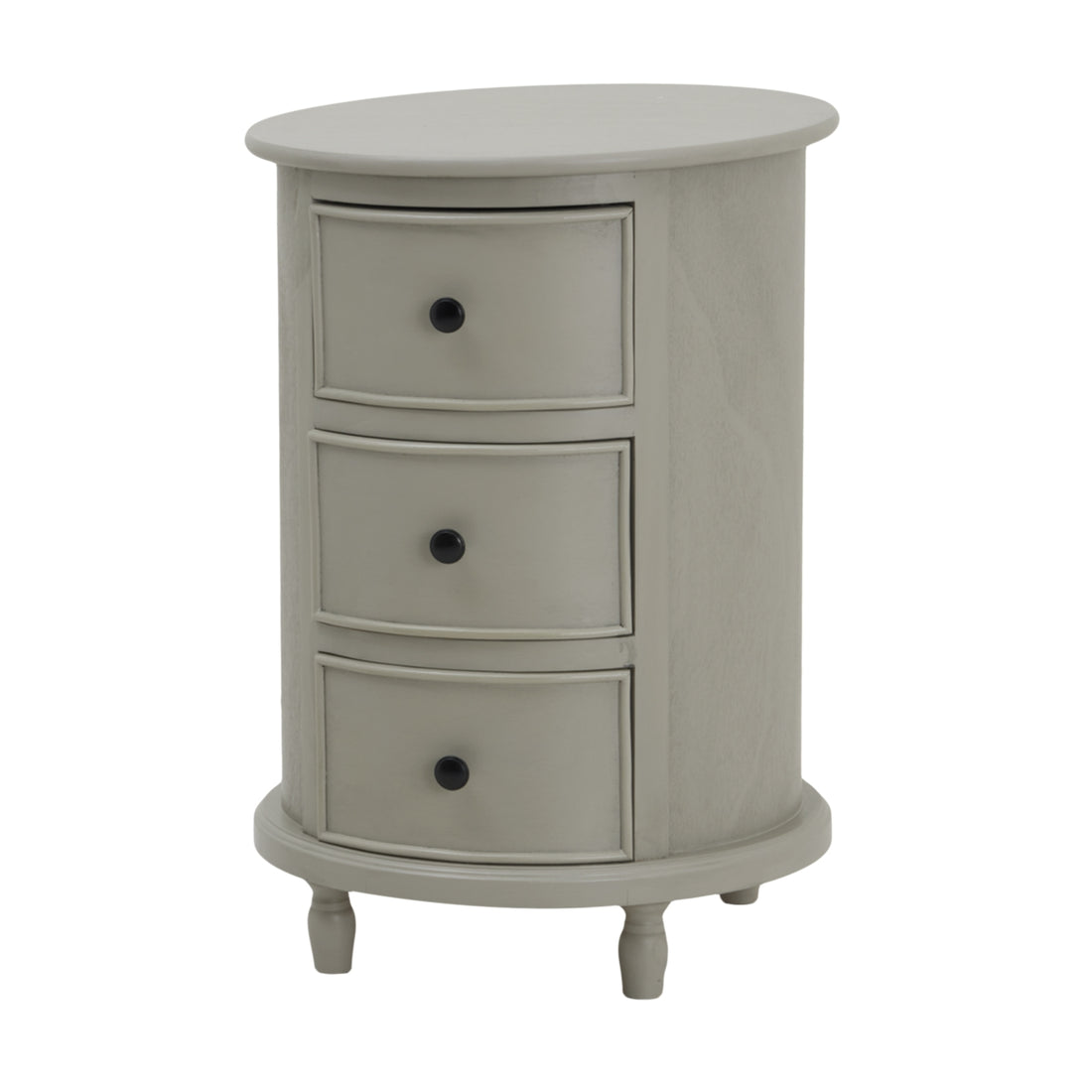 The Camden Collection 3 Drawer Round Side Table 23592 - Havenheim Furniture