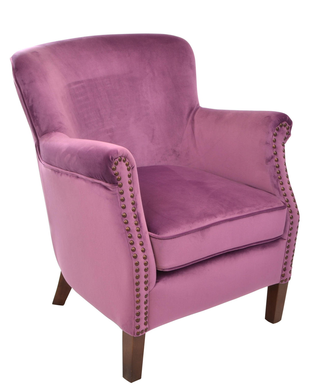 Cromarty Armchair Plum Velvet VLA13