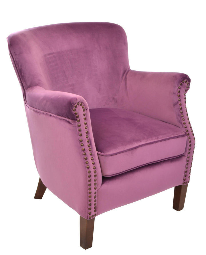 Cromarty Armchair Plum Velvet VLA13