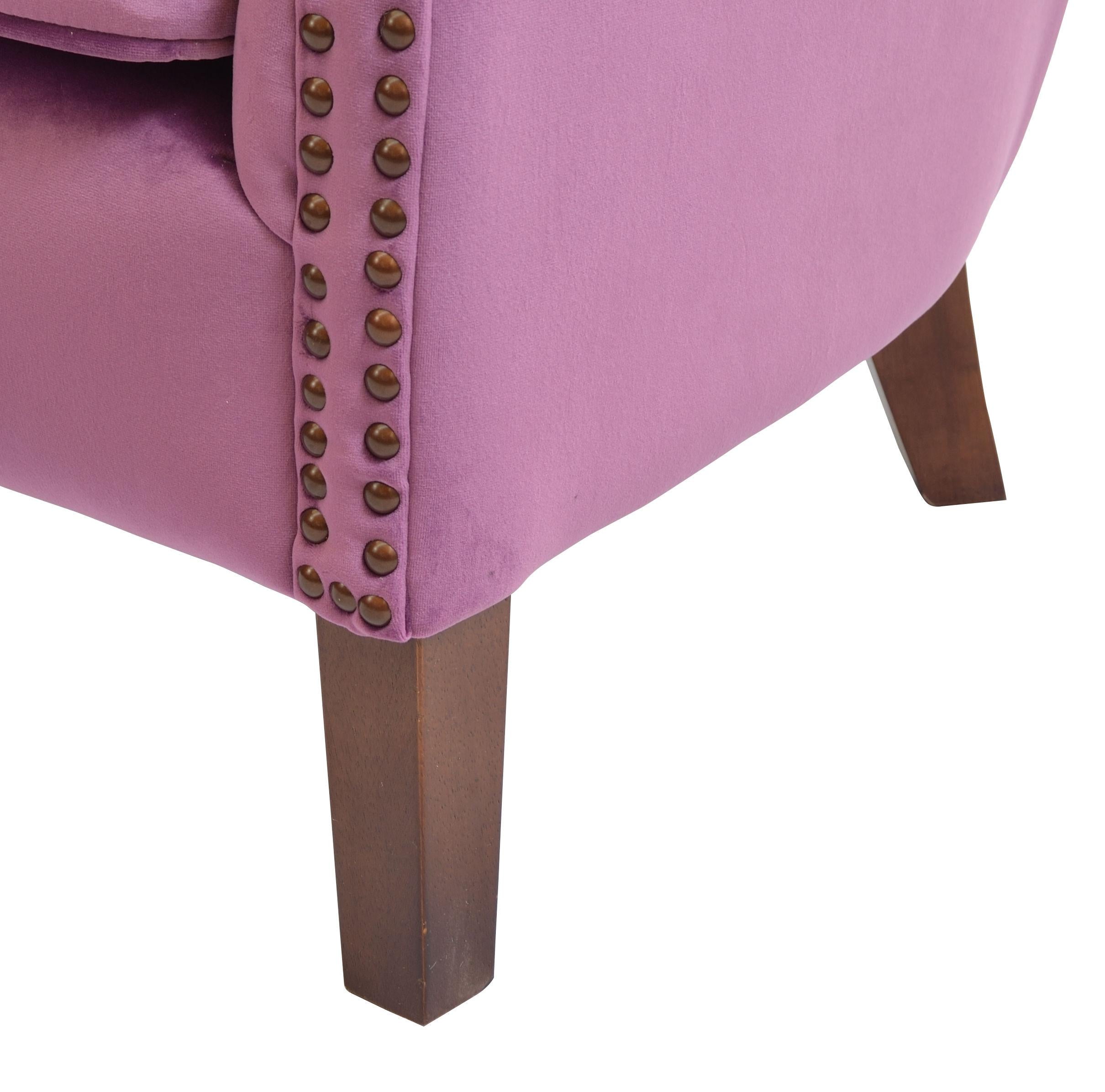 Cromarty Armchair Plum Velvet VLA13