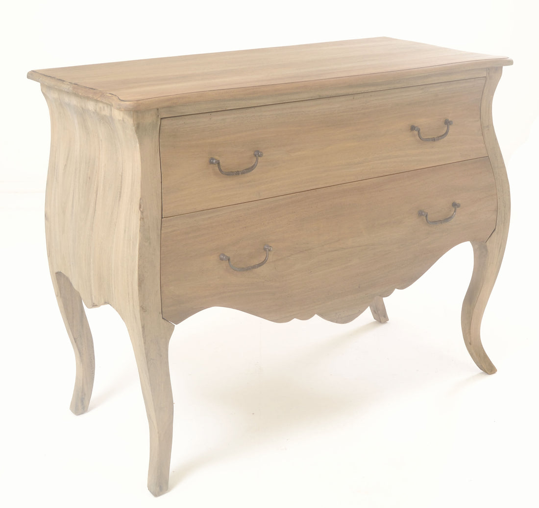 Vintage 2 Drawer Bombe Chest Mahogany VIN174