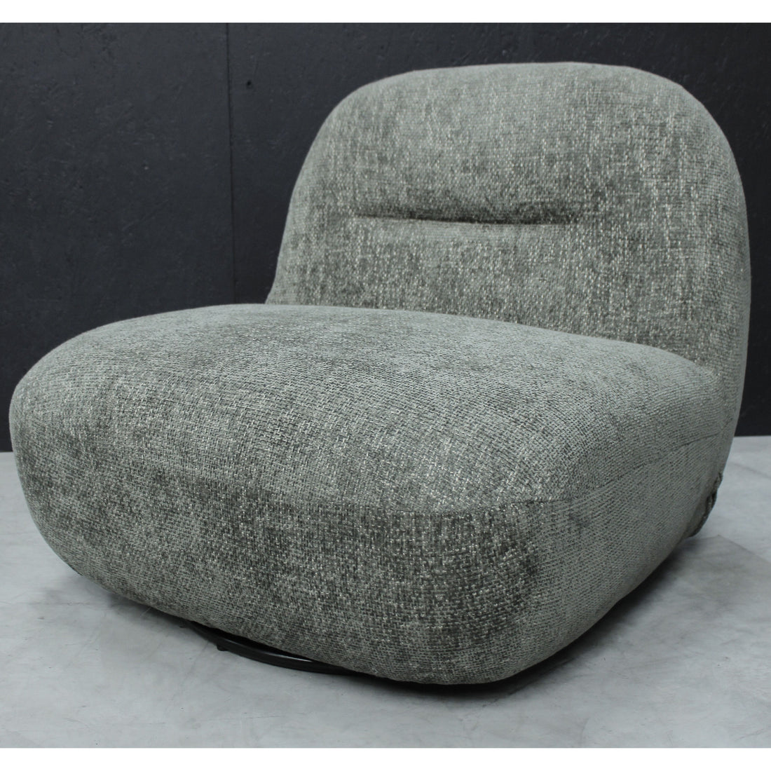 Sienna Oversized Swivel Chair in Boucle Olive * - Havenheim Furniture