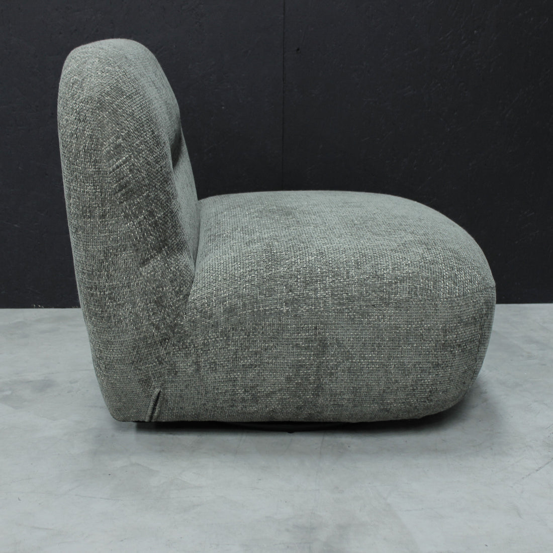 Sienna Oversized Swivel Chair in Boucle Olive * - Havenheim Furniture