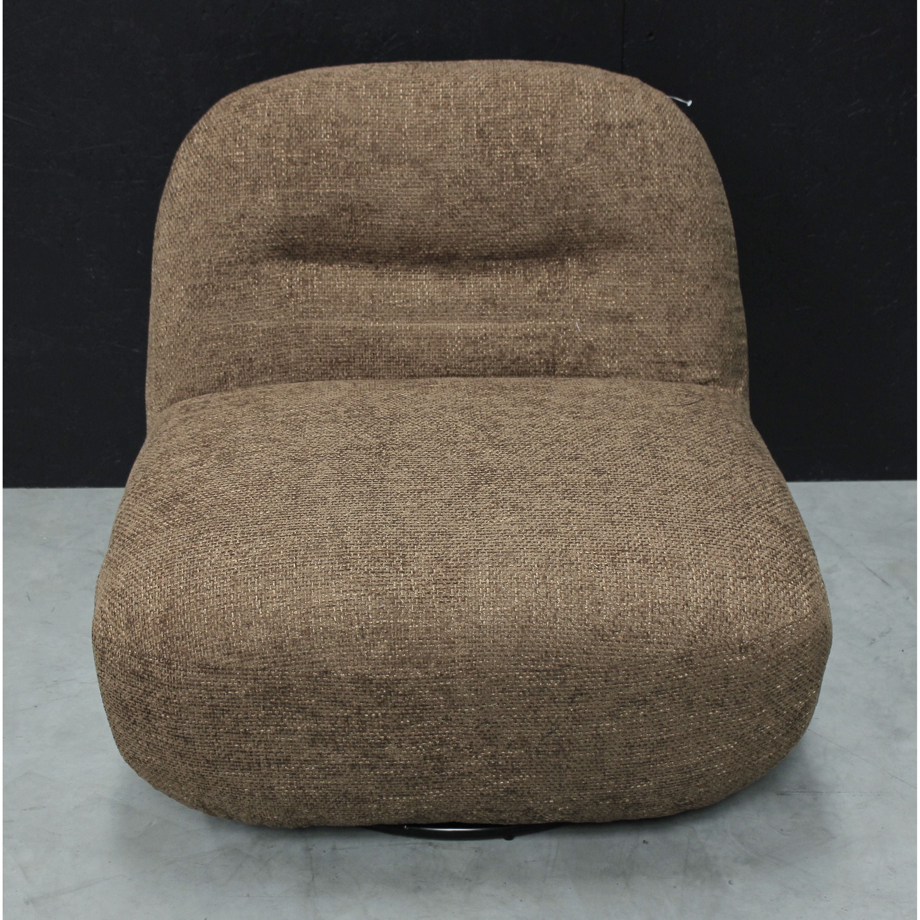 Sienna Oversized Swivel Chair in Boucle Amber * - Havenheim Furniture
