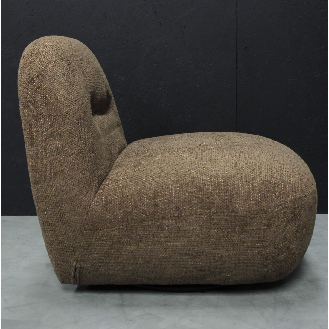 Sienna Oversized Swivel Chair in Boucle Amber * - Havenheim Furniture