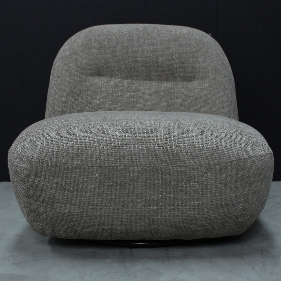 Sienna Oversized Swivel Chair in Boucle Stone * - Havenheim Furniture