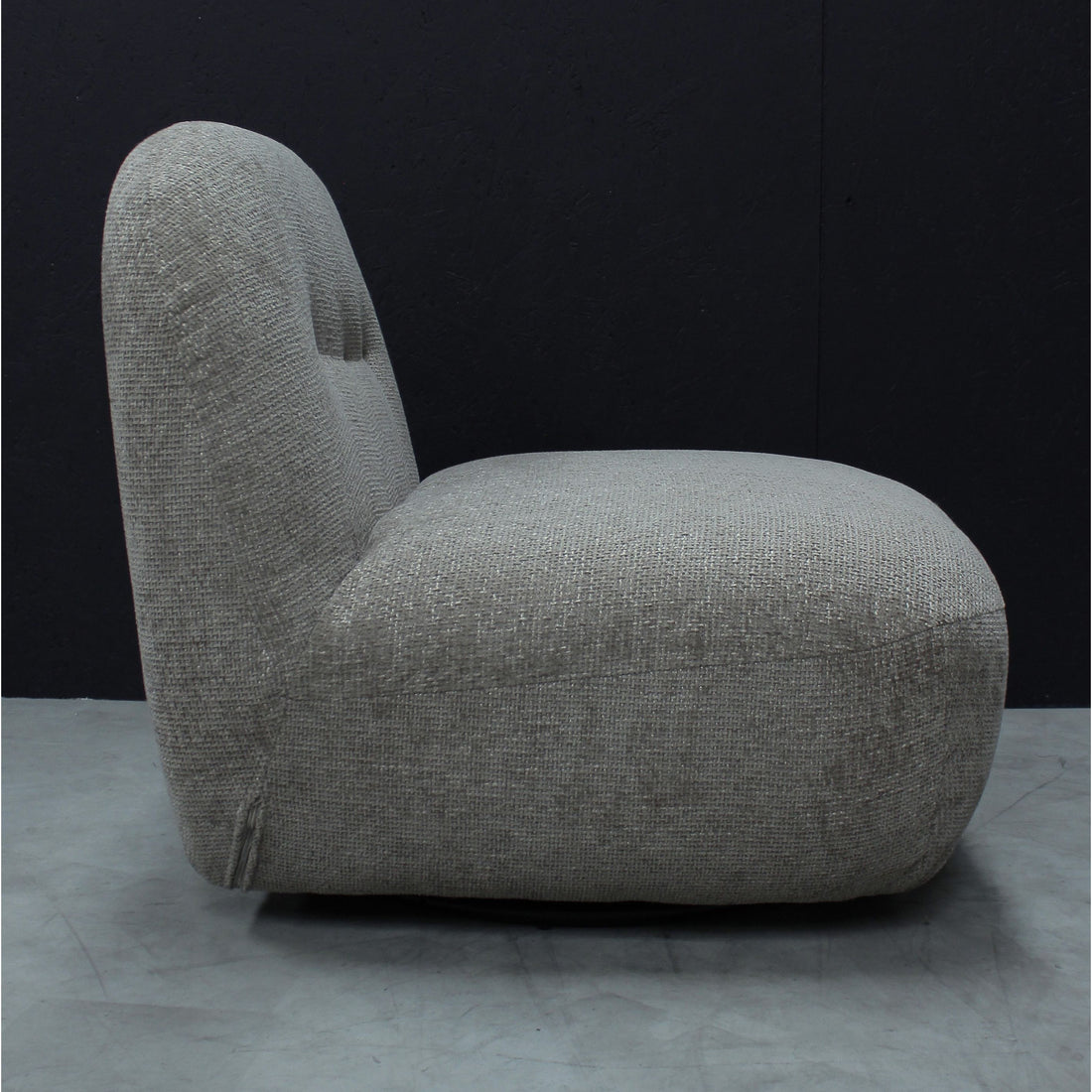Sienna Oversized Swivel Chair in Boucle Stone * - Havenheim Furniture