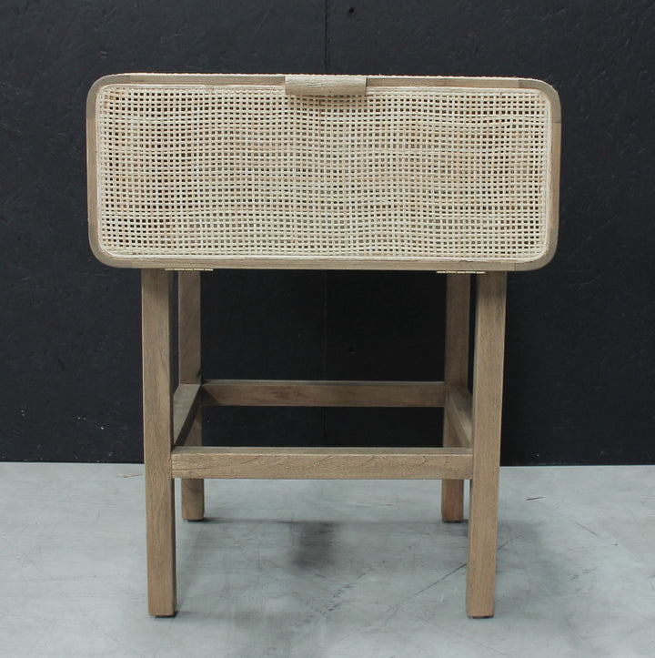 Rattan Bedside Teak TH06