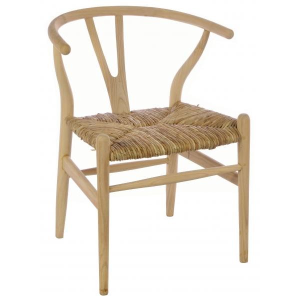 Shoreditch Wishbone Chair with Rush Seat SH11 - Havenheim Furniture
