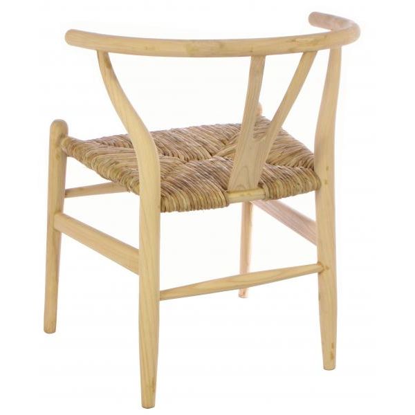 Shoreditch Wishbone Chair with Rush Seat SH11 - Havenheim Furniture