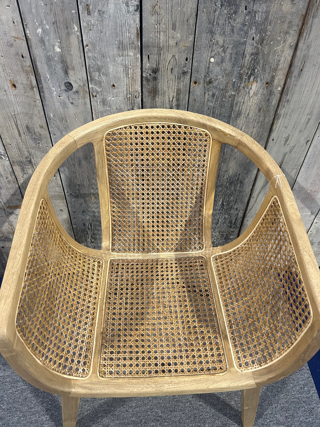 Rattan Tub Dining Chair Teak SAM02
