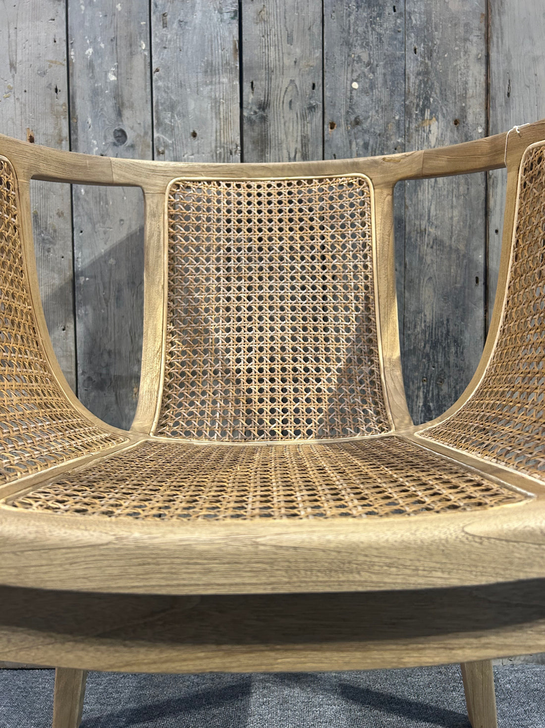 Rattan Tub Dining Chair Teak SAM02