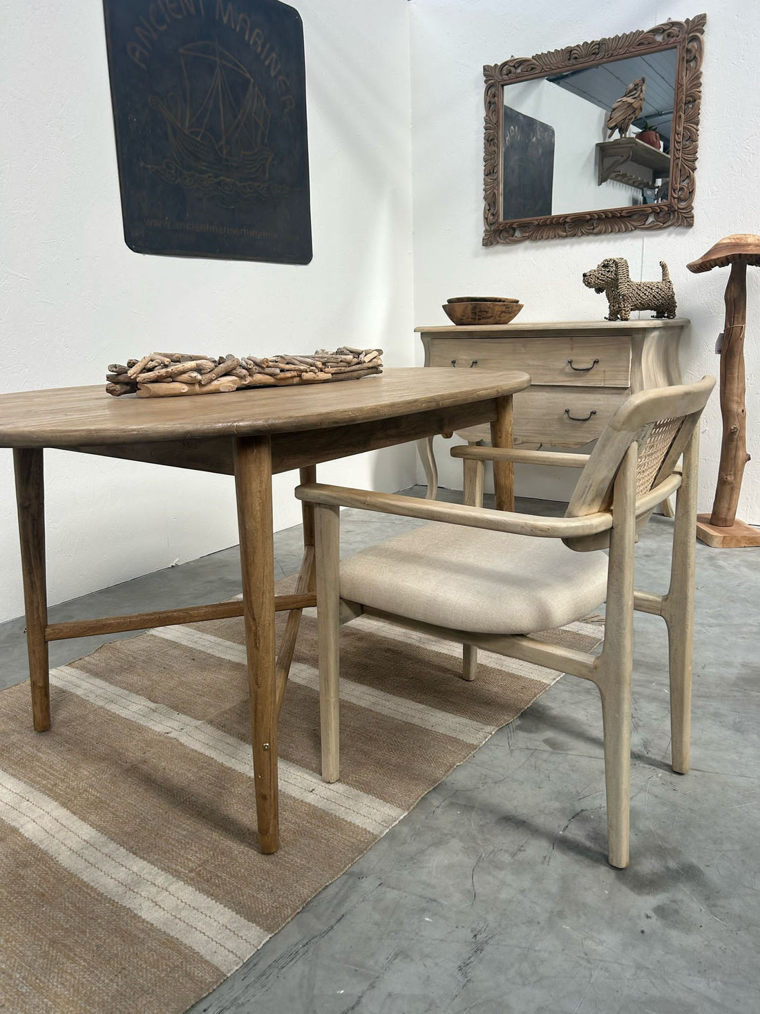 Suzie Dining Chair Teak and Rattan TH05